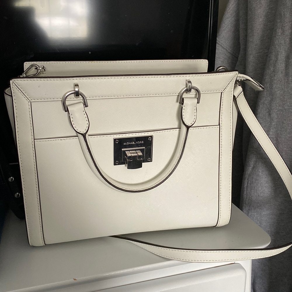White Michael Kors bag- large